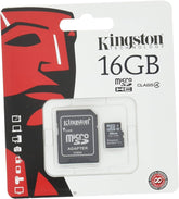 Mälukaart Kingston 16GB SDHC class 4 adapteriga
